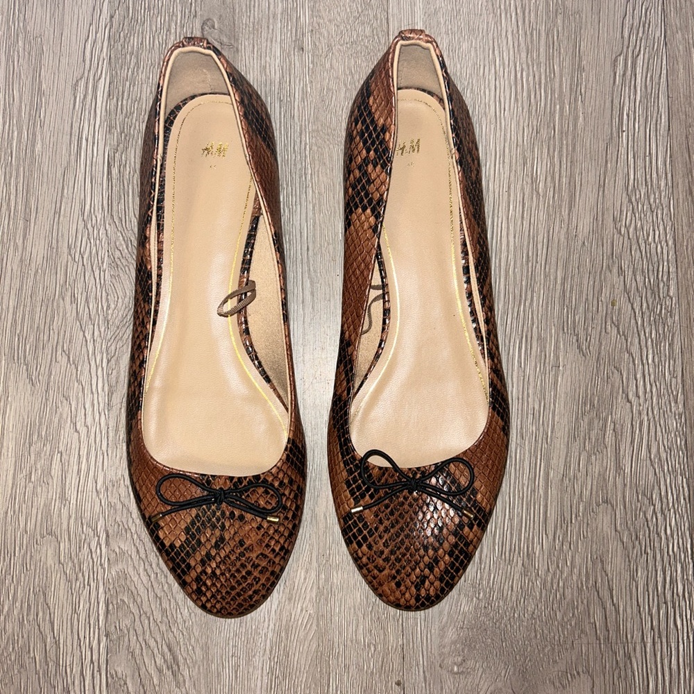 Snakeskin H&M Flats